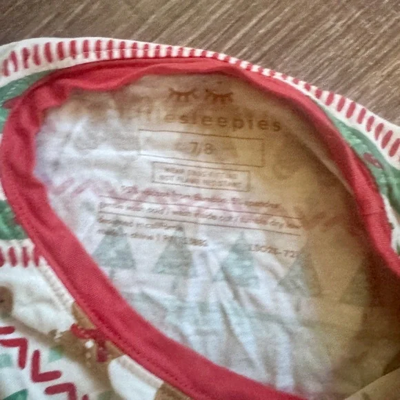 Little Sleepies Holiday Pajama Set - Red and Green - Picture 5 of 5